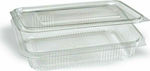 Disposable Plastic PET Tableware for Cold 1250ml Transparent 50pcs 01260