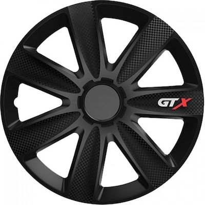 Versaco Σετ Τάσια Αυτοκινήτου GTX Carbon 4τμχ 14" Μαύρο