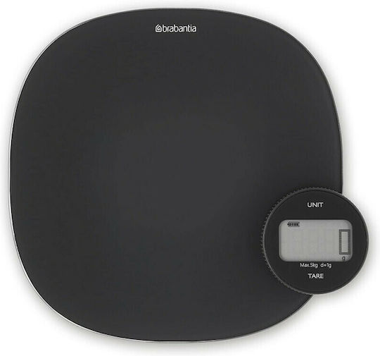 Brabantia Tasty Digital Kitchen Scale up to 5kg Dark Gray