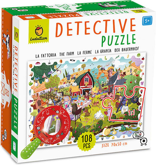Kinderpuzzle Erkunde den Bauernhof für 5+ Jahre+ Jahre 108pcs Ludattica