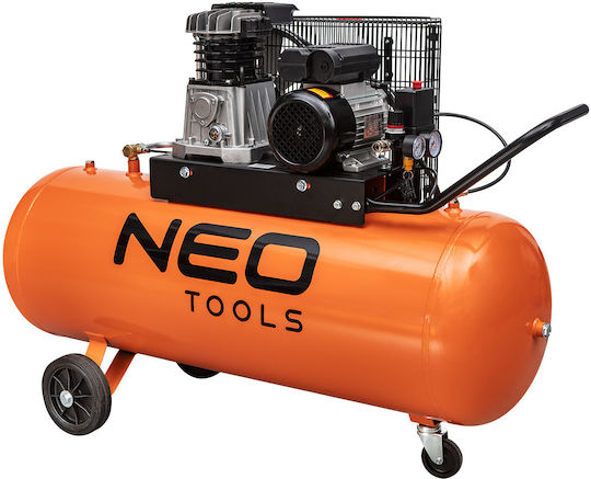 Neo Tools Μονοφασικό Κομπρεσέρ Αέρος 74dB με Ισχύ 3hp και Αεροφυλάκιο 150lt