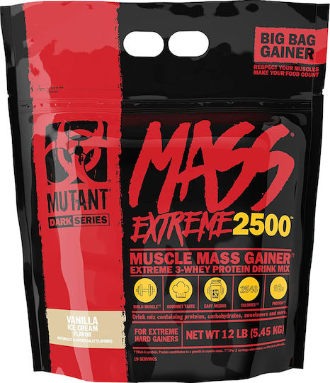Mutant Mass Extreme 2500 Protein Molke mit Geschmack Vanilleeis 5.45kg