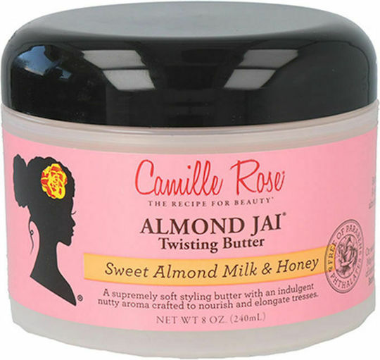 Camille Rose Almond Jai Hair Styling Cream for Wavy Hair 240ml