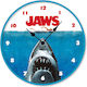 Pyramid International Jaws Rising Wall Clock Plastic Blue Ø25cm