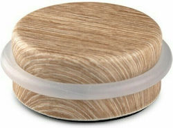 Door Stopper Adhesive Plastic Brown 1pcs