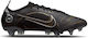 Nike Mercurial Vapor 14 Elite Anti-Clog Low Football Shoes SG-Pro with Cleats Black / Metallic Silver / Medium Ash / Metallic Gold