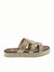 Flache Sandalen für Damen copper