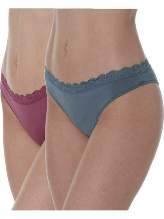 Apple Boxer Γυναικεία Brazil 2Pack με Δαντέλα T...
