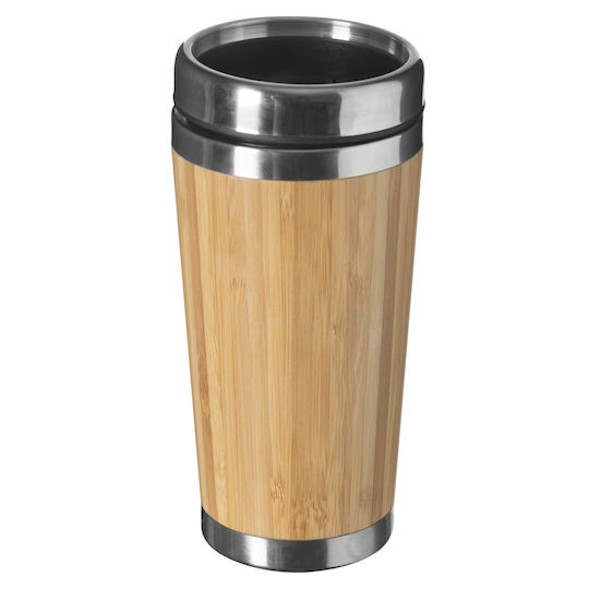 5Five Ποτήρι Θερμός Ανοξείδωτο 450ml Καφέ