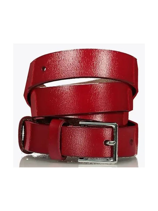 Axel Leather Women's Belt Burgundy