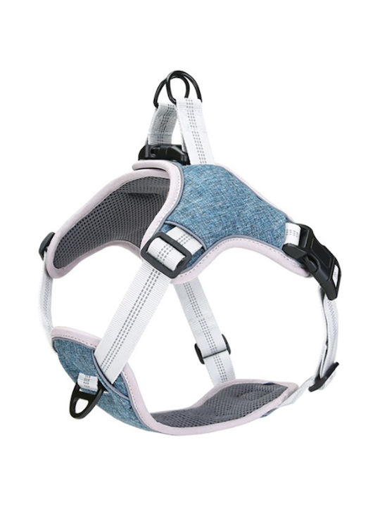 Pet Interest Dog Harness Vest Goget Soft Robust Blue Small 42-52cm 34633