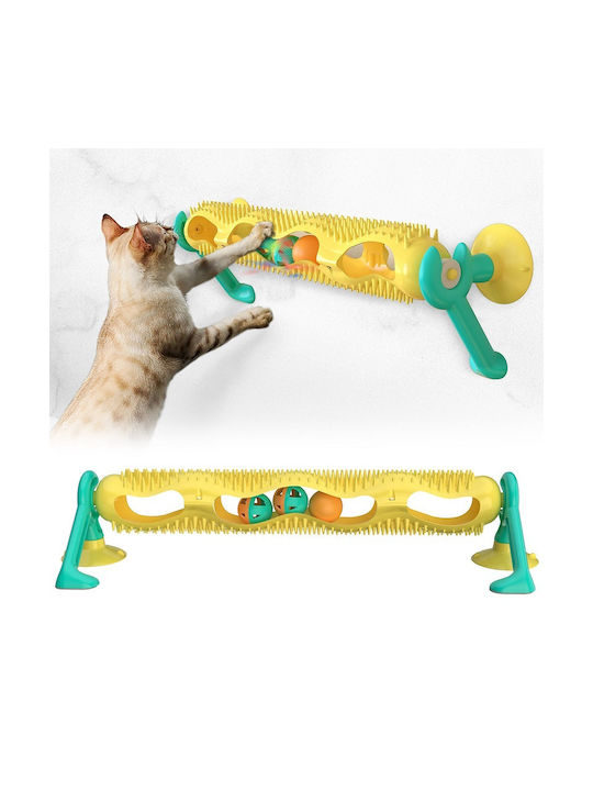 Pet Interest Track Climbing Frame Cat Toy Ball with Catnip