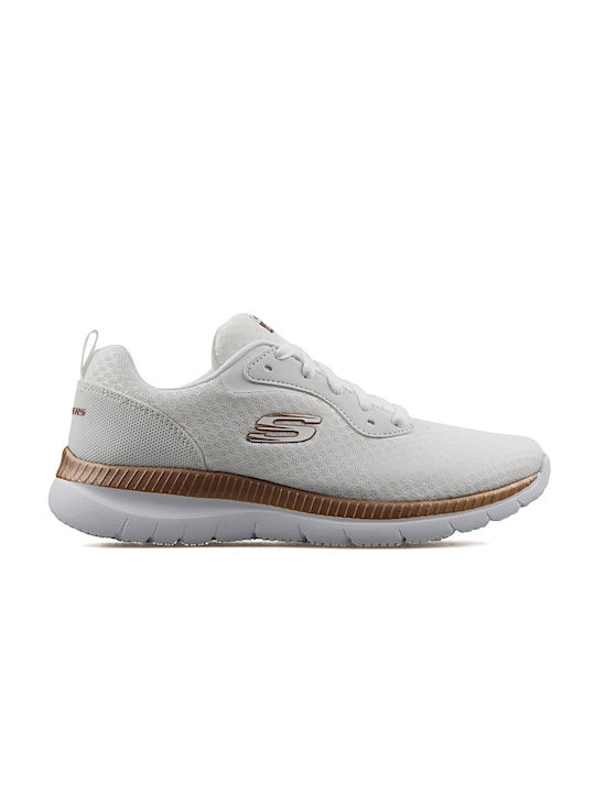 Skechers Mesh Lace Up Sport Shoes Running White
