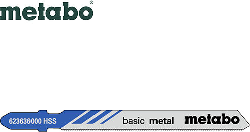 Metabo 118 G Basic Jig Saw Blade for Metal 66/ 0.7 mm 5pcs 623636000