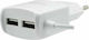 Tranyoo Tranyoo Handyladegerät mit Eingebautem Kabel mit 2 USB-A und USB-C Ausgangsanschlüsse Weiß (V20)
