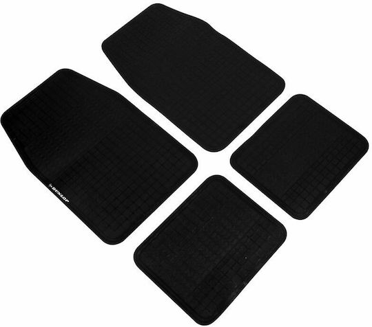 Dunlop Satz Vorder- und Hintermatten Universal 4Stück aus Teppichboden Schwarz