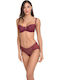 Balconette Balconette Bra without Padding Burgundy