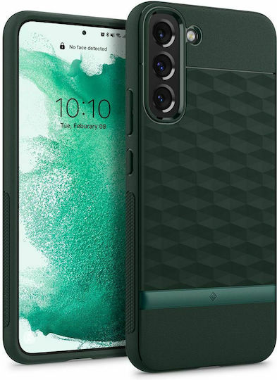 Caseology Parallax Back Cover Plastic / Silicone Midnight Green (Galaxy S22+)