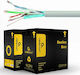 Cablexpert F/FTP Cat.5e (Gigabit) Καλώδιο Δικτύου Ethernet χωρίς ακροδέκτες 305m Γκρι