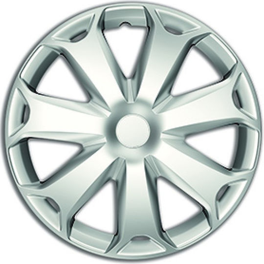 4Racing Auto Radkappen Set Mega 4Stück 15" Silber