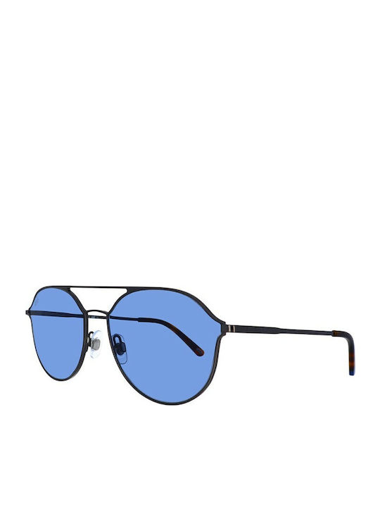 Web Unisex Sunglasses with Gold Metal Frame and...