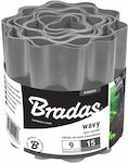 Bradas OBFGY 0910 Bordură de Grădină din Plastic în Culoarea Gri 10cm x 9.0m