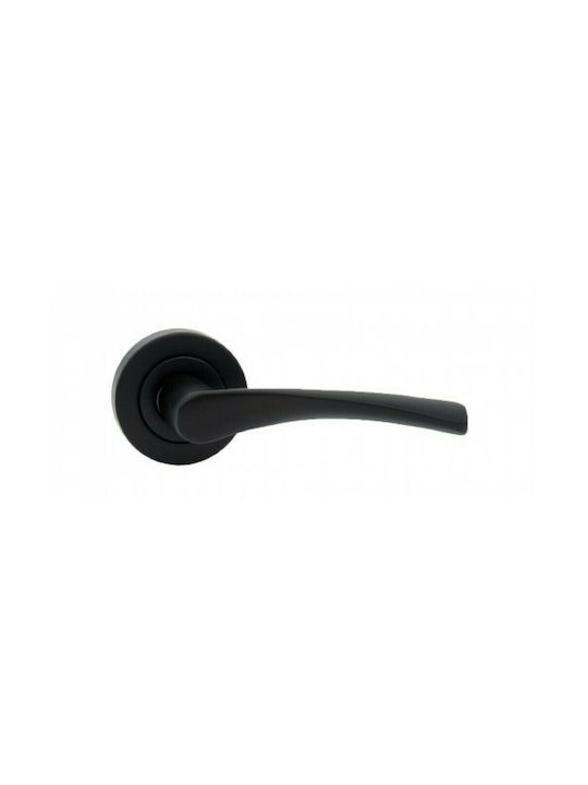 Lever Front Door with Rosette Right DK1168 Black