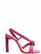 Schutz Leather Women's Sandals Very Pink with Thin High Heel