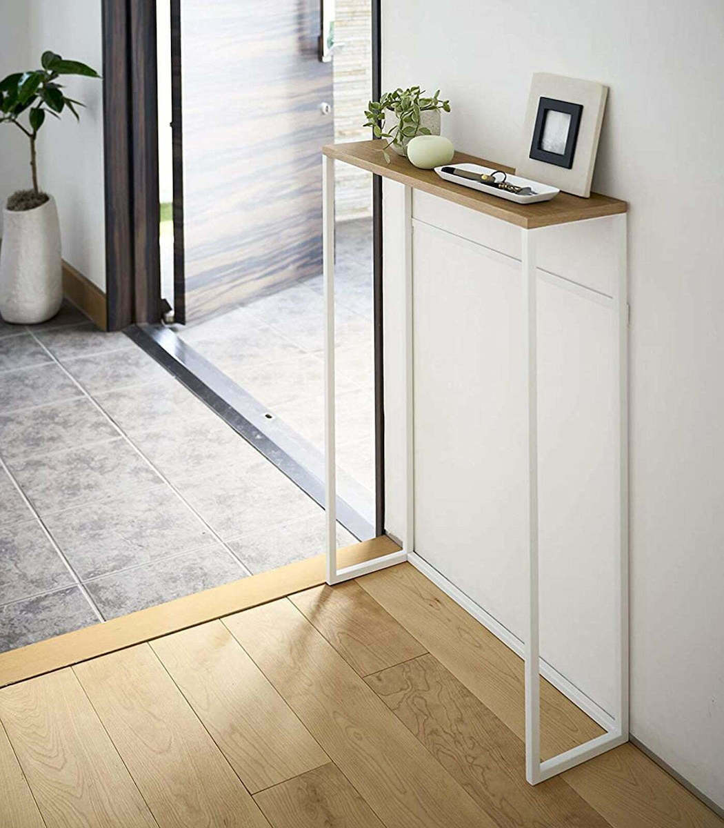 Tower Console Table Wood & Metal YMZK5164 L60xW18.5xH80.5cm | Skroutz.mt