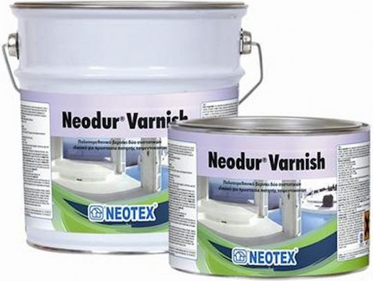 Neotex Neodur (Α+B) Surface Varnish Polyurethane 2-Component Colorless Gloss 5.5lt