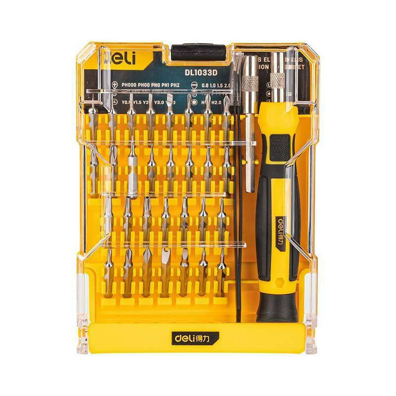 Deli Tools Κατσαβίδι EDL1033D με 33 Εναλλασσόμενες Μύτες