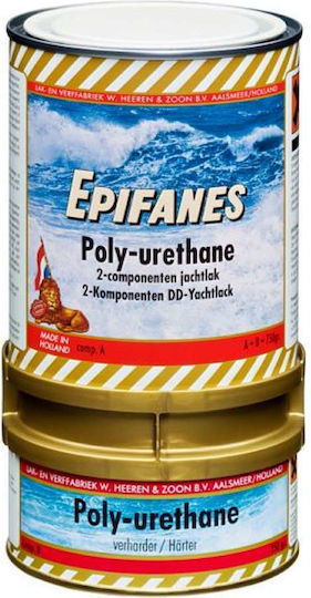 Epifanes PU Clear Βερνίκι Επιφάνειας Πολυουρεθάνης Διαλύτου Άχρωμο Γυαλιστερό 750ml 750gr