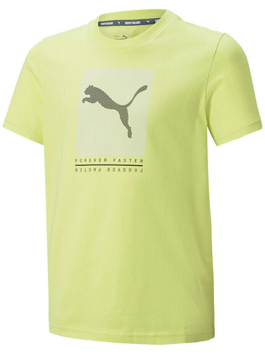 PUMA Kinder-T-Shirt Gelb Active Sports Graphic