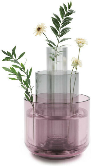 Umbra Σετ Βάζα Γυάλινα Πολύχρωμο Φ15xΥ24cm 3τμχ Umbra Σετ Βάζα Γυάλινα Πολύχρωμο Φ15xΥ24cm 3τμχ