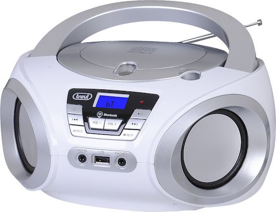 Trevi CMP544BT Φορητό Ηχοσύστημα με Bluetooth / MP3 / USB / Ραδιόφωνο Ασημί