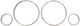 Carner Δαχτυλίδια Καντράν για Opel Astra G 1998-2004 / Zafira A 1998-2005 Χρώμιο