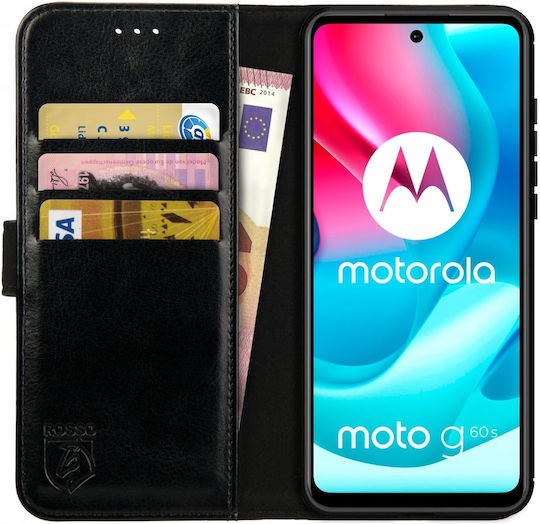 Rosso Element Портмоне Изкуствена кожа Черен (Motorola Moto G60S)