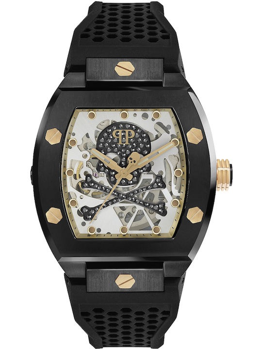 Philipp Plein Das Skeleton Herrenuhr 44mm Autom...