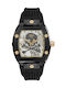 Philipp Plein Watch Automatic with Black Rubber Strap