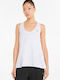 Puma Studio Women's Athletic Cotton Blouse Sleeveless White