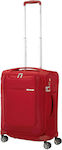 Samsonite D'-Lite Cabin Travel Suitcase Fabric Red with 4 Wheels Height 55cm.