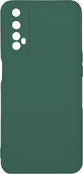 Sonique Liquid Umschlag Rückseite Silikon Dark Green (Realme 7)