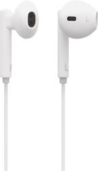 Streetz HL-390 Earbuds Handsfree με Βύσμα Lightning Λευκό