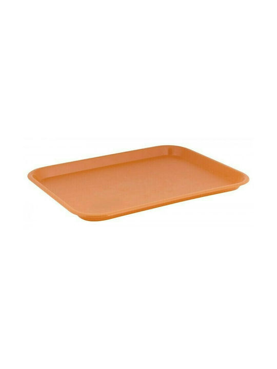 Venus Kunststoff Rechteckig Serviertablett in Orange Farbe 45x35cm 14293 1Stück