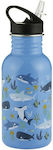 Typhoon Kids Stainless Steel Water Bottle with Straw 1402040 Blue 550ml
