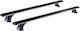 Auto Gs Metallic Car Roof Bars 925-434 for Fiat Grande Punto 3D Set with Roof Rack Legs and Lock Black
