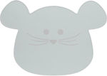 Laessig Silicone Baby Placemat Mouse Gray