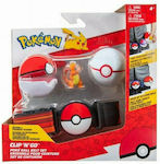 Jazwares Παιχνίδι Μινιατούρα Pokemon Clip'N Go Poke Ball (Διάφορα Σχέδια) 1τμχ