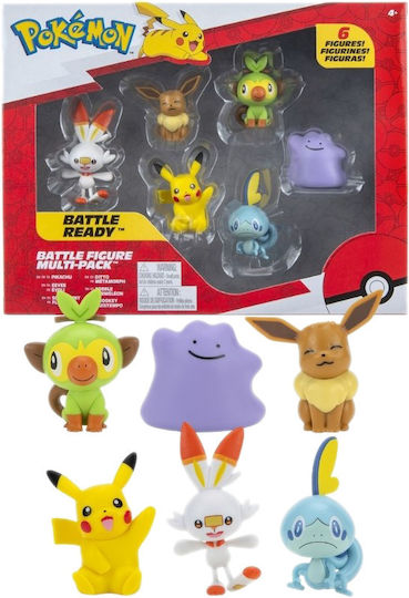 Jazwares Miniature Toy Pokemon (Various Designs/Assortments of Designs) 1pc