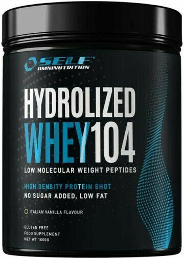 Self Omninutrition Hydrolyzed Whey 104 Protein Whey Gluten Free with Flavor Italian Vanilla 1kg